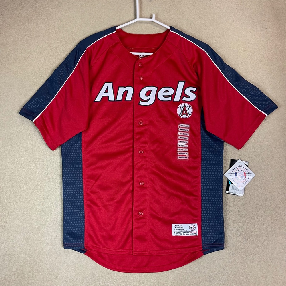Angels Dynasty MLB‎ Major League Baseball Jersey Mens Medium NEW